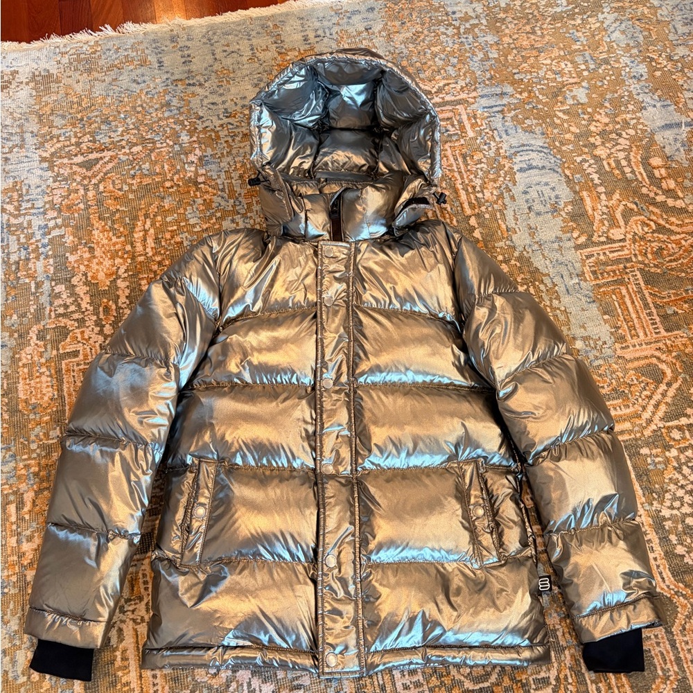 Metallic Aritzia Super Puff Jacket